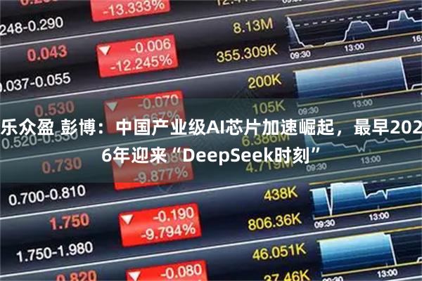 乐众盈 彭博：中国产业级AI芯片加速崛起，最早2026年迎来“DeepSeek时刻”